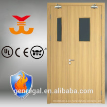 Puerta hospitalaria clasificada fuego de madera sólida de BS 476